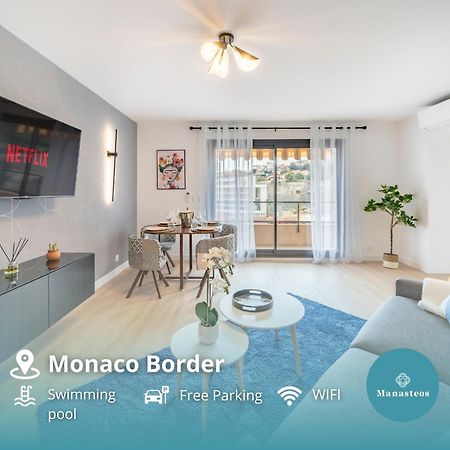 5mn Monaco - Vue mer - Parking - Piscine - BB Apartment Beausoleil Exterior photo